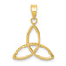 14K Yellow Gold 3 Point Diamond-cut Open Star Pendant - (A84-997) 14K Yellow Gold 3 Point Diamond-cut Open Star Pendant - (A84-997)