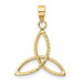 14K Yellow Gold 3 Point Diamond-cut Open Star Pendant - (A84-997) 14K Yellow Gold 3 Point Diamond-cut Open Star Pendant - (A84-997)
