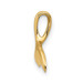 14K Yellow Gold Whale Tail Chain Slide - (A85-117) 14K Yellow Gold Whale Tail Chain Slide - (A85-117)