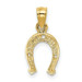 14K Yellow Gold Horse Shoe Pendant - (A85-148) 14K Yellow Gold Horse Shoe Pendant - (A85-148)