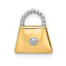 14K Yellow Gold Two-tone Purse Slide Pendant - (A85-325) 14K Yellow Gold Two-tone Purse Slide Pendant - (A85-325)