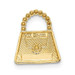 14K Yellow Gold Two-tone Purse Slide Pendant - (A85-325) 14K Yellow Gold Two-tone Purse Slide Pendant - (A85-325)
