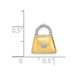 14K Yellow Gold Two-tone Purse Slide Pendant - (A85-325) 14K Yellow Gold Two-tone Purse Slide Pendant - (A85-325)