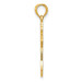 14K Yellow Gold Polished Cross with Lace Center & Arrow Tips Pendant - (A85-586) 14K Yellow Gold Polished Cross with Lace Center & Arrow Tips Pendant - (A85-586)
