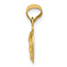 14K Yellow Gold Polished & Diamond-cut Corpus Circle Pendant 17mm length - (A85-805) 14K Yellow Gold Polished & Diamond-cut Corpus Circle Pendant 17mm length - (A85-805)