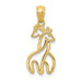 14K Yellow Gold Polished Interlocking Giraffes Pendant - (A85-922) 14K Yellow Gold Polished Interlocking Giraffes Pendant - (A85-922)