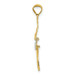 14K Yellow Gold & White Rhodium Moveable Dancer Pendant - (A85-927)