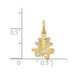 14K Yellow Gold Solid Polished Chinese Long Life Charm - (A86-242) 14K Yellow Gold Solid Polished Chinese Long Life Charm - (A86-242)
