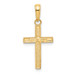 14K Yellow Gold Small Cross Pendant - (A86-538) 14K Yellow Gold Small Cross Pendant - (A86-538)