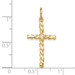 10K Yellow Gold Nugget Cross Charm - (A86-667) 10K Yellow Gold Nugget Cross Charm - (A86-667)