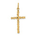 10K Yellow Gold Nugget Cross Charm - (A86-667) 10K Yellow Gold Nugget Cross Charm - (A86-667)