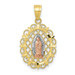 10K Two-tone Gold Our Lady of Guadalupe Pendant - (A86-721) 10K Two-tone Gold Our Lady of Guadalupe Pendant - (A86-721)