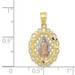 10K Two-tone Gold Our Lady of Guadalupe Pendant - (A86-721) 10K Two-tone Gold Our Lady of Guadalupe Pendant - (A86-721)
