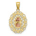 10K Two-tone Gold Our Lady of Guadalupe Pendant - (A86-721) 10K Two-tone Gold Our Lady of Guadalupe Pendant - (A86-721)