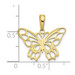 10K Yellow Gold Butterfly Cutout Pendant - (A88-516) 10K Yellow Gold Butterfly Cutout Pendant - (A88-516)