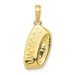 10K Yellow Gold Dog Bowl Pendant - (A88-601)