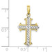 10K Yellow Gold Diamond-cut Cross Pendant - (A88-769) 10K Yellow Gold Diamond-cut Cross Pendant - (A88-769)