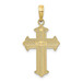 10K Yellow Gold Diamond-cut Cross Pendant - (A88-769) 10K Yellow Gold Diamond-cut Cross Pendant - (A88-769)