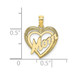 10K Yellow Gold Mom Inside Heart Charm Pendant - (A88-786) 10K Yellow Gold Mom Inside Heart Charm Pendant - (A88-786)