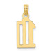 10K Yellow Gold Number 10 Pendant - (A88-924) 10K Yellow Gold Number 10 Pendant - (A88-924)