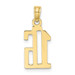 10K Yellow Gold Number 16 Pendant - (A88-933) 10K Yellow Gold Number 16 Pendant - (A88-933)