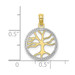 10K Yellow Gold 3-D Tree of Life In Round Frame Charm Pendant - (A89-407) 10K Yellow Gold 3-D Tree of Life In Round Frame Charm Pendant - (A89-407)