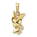 10K Yellow Gold Eagle Landing Pendant - (A89-613)