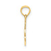 14K Yellow Gold #1 Nana Script Charm Pendant - (A90-372)