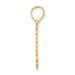 14K Yellow Gold E Script Initial In Heart Charm Pendant - (A90-592) 14K Yellow Gold E Script Initial In Heart Charm Pendant - (A90-592)