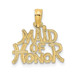 14K Yellow Gold Maid of Honor Charm Pendant - (A90-881)