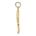 14K Yellow Gold 3-D HP Fork Garden Tool Charm Pendant - (A92-396)