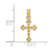 14K Yellow Gold Diamond-cut Cross Pendant - (A92-782) 14K Yellow Gold Diamond-cut Cross Pendant - (A92-782)