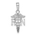 14k White Gold Polished R.N. Pendant - (A94-485) 14k White Gold Polished R.N. Pendant - (A94-485)