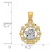 14K Yellow Gold Two-tone Framed Cherub Pendant - (A98-258) 14K Yellow Gold Two-tone Framed Cherub Pendant - (A98-258)