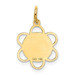 14K Yellow Gold Sweet Sixteen Disc Charm Pendant - (A98-693) 14K Yellow Gold Sweet Sixteen Disc Charm Pendant - (A98-693)