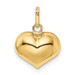 14K Yellow Gold Heart Charm 12mm Diameter - (A98-926) 14K Yellow Gold Heart Charm 12mm Diameter - (A98-926)