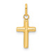 14K Yellow Gold Hollow Cross Pendant 22mm length - (B11-430) 14K Yellow Gold Hollow Cross Pendant 22mm length - (B11-430)