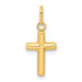 14K Yellow Gold Hollow Cross Pendant 22mm length - (B11-430) 14K Yellow Gold Hollow Cross Pendant 22mm length - (B11-430)