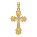 14K Yellow Gold and Rhodium Diamond-cut Cross Pendant - (B11-693) 14K Yellow Gold and Rhodium Diamond-cut Cross Pendant - (B11-693)