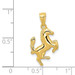 14K Yellow Gold Trotting Horse Pendant - (B13-288) 14K Yellow Gold Trotting Horse Pendant - (B13-288)