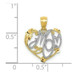 14K Yellow Gold and Rhodium Mom Pendant - (B13-371) 14K Yellow Gold and Rhodium Mom Pendant - (B13-371)