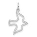14K White Gold Dove Charm Pendant - (B13-824) 14K White Gold Dove Charm Pendant - (B13-824)