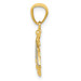 14K Two-tone Gold Bee Pendant - (B14-355) 14K Two-tone Gold Bee Pendant - (B14-355)