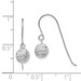 14K White Gold 6mm Diamond-cut Ball Dangle Earrings - (B42-421) 14K White Gold 6mm Diamond-cut Ball Dangle Earrings - (B42-421)