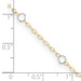14K Two-tone Gold Adjustable Circle Anklet - Length 9'' inches - (C64-244) 14K Two-tone Gold Adjustable Circle Anklet - Length 9'' inches - (C64-244)