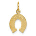 14K Yellow Gold Horseshoe Charm - (A82-956)