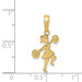 14K Yellow Gold Cheerleader with Pom-Poms Pendant - (A83-288) 14K Yellow Gold Cheerleader with Pom-Poms Pendant - (A83-288)