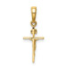 14K Yellow Gold Small INRI Crucifix Pendant - (A83-691) 14K Yellow Gold Small INRI Crucifix Pendant - (A83-691)