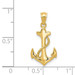 14K Yellow Gold Polished Anchor Pendant - (A83-831) 14K Yellow Gold Polished Anchor Pendant - (A83-831)
