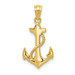 14K Yellow Gold Polished Anchor Pendant - (A83-831) 14K Yellow Gold Polished Anchor Pendant - (A83-831)